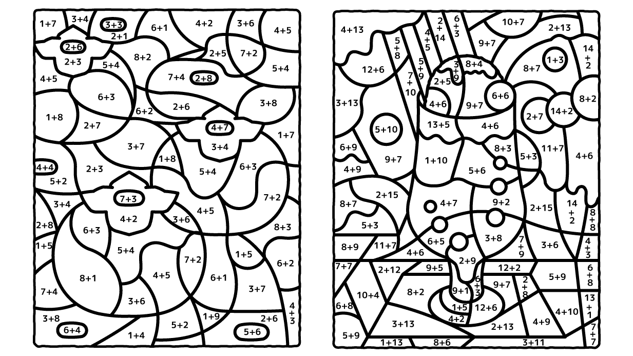 【足し算塗り絵】楽しく脳トレ！計算と塗り絵が同時にできて高齢者におすすめ