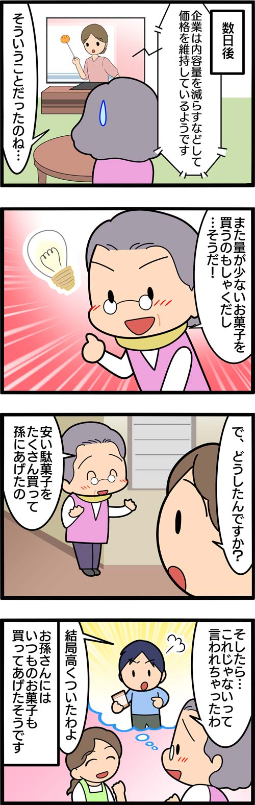 介護漫画／節約に失敗した高齢者2