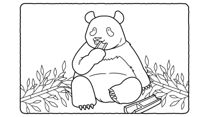 【動物のかんたん塗り絵】パンダ、ねこ、うま…高齢者におすすめの6種類