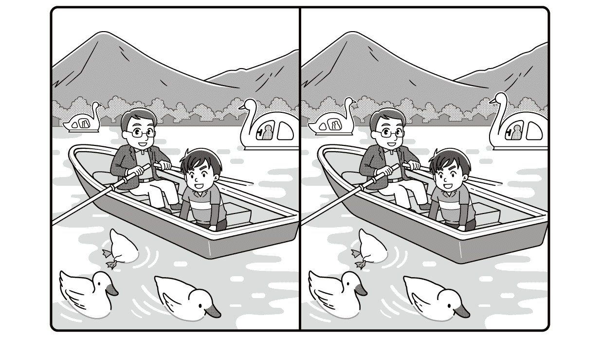 難しいけど難しすぎない間違い探し！高齢者の脳トレにもおすすめ