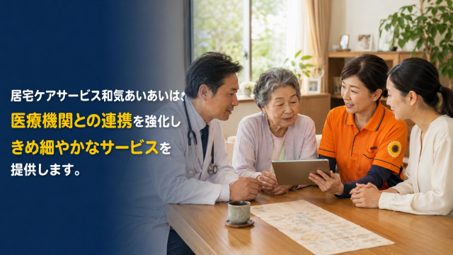 多職種がいる和気あいあいだからこそ可能な連携ができる質の高いケアプランを作成します。|居宅ケアサービス和気あいあい