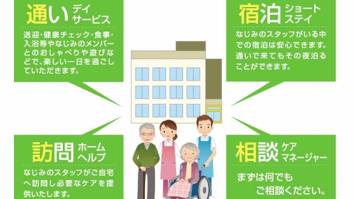 小規模多機能型居宅介護も併設!|まちのオアシス グループホーム前田【小規模多機能型介護併設】