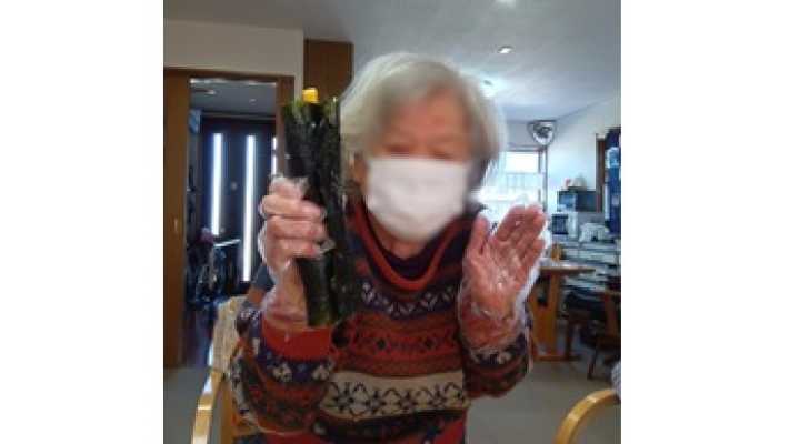 恵方巻完成💞嬉しいですね。｜介護サークルかがやき網代橋