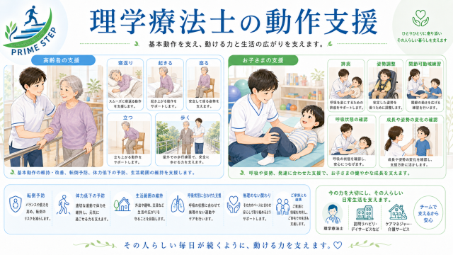 医療依存度の高い方・難病・小児まで対応|プライムステップ訪問看護ステーション