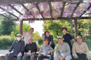 春の第二弾♪ 藤棚見学に行ってきました|はちやデイサービスセンター