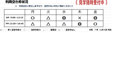 空き枠｜GENKI NEXT 杉並上井草