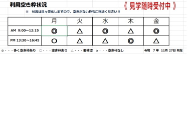 空き枠｜GENKI NEXT 杉並上井草