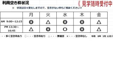 空き枠｜GENKI NEXT 杉並上井草