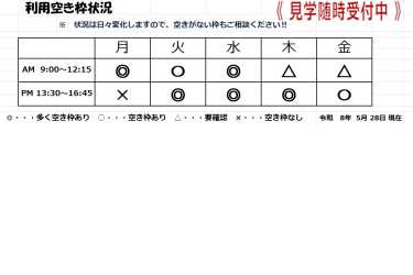 空き枠｜GENKI NEXT 杉並上井草