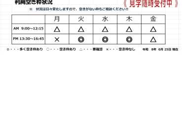 空き枠｜GENKI NEXT 杉並上井草